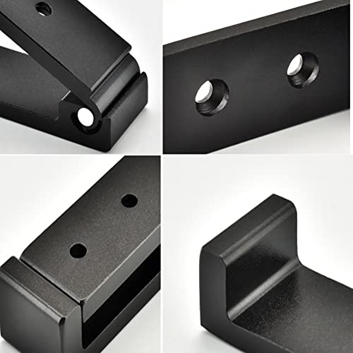 OHIYO Folding Wall Hook 2PCS Folding Coat Hooks for Hanging Heavy Duty Coat & Bag & Backpack & Hat & Headphone Foldable Coat Hooks Wall Mounted Saves Space (Black) - Image 3