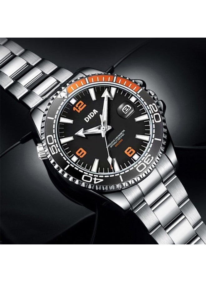 DIDA Men's Stainless Steel Waterproof Watch C089 Black - Image 2