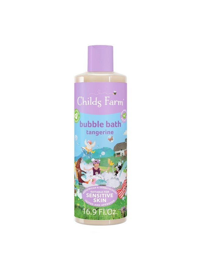 Childs Farm Kids Bubble Bath For Dry Sensitive Skin Organic Tangerine Gently Cleanses & Soothes Vegan Crueltyfree 16.9 Fl Oz - Image 1