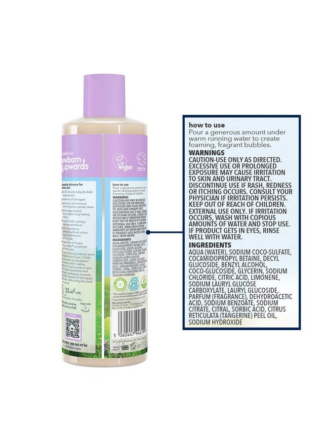Childs Farm Kids Bubble Bath For Dry Sensitive Skin Organic Tangerine Gently Cleanses & Soothes Vegan Crueltyfree 16.9 Fl Oz - Image 2