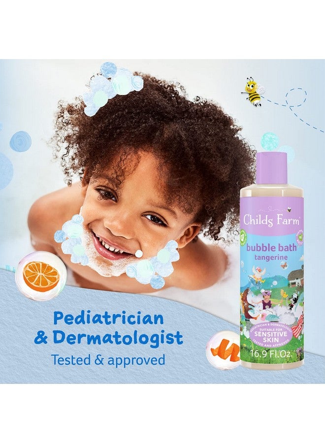 Childs Farm Kids Bubble Bath For Dry Sensitive Skin Organic Tangerine Gently Cleanses & Soothes Vegan Crueltyfree 16.9 Fl Oz - Image 3