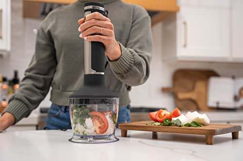 Blendtec Immersion Blender - Handheld Stick Blender, Whisk, and Food Processor - Includes 3 Attachments, 20 oz BPA-Free Jar, and Storage Tray - Stainless Steel - Image 4