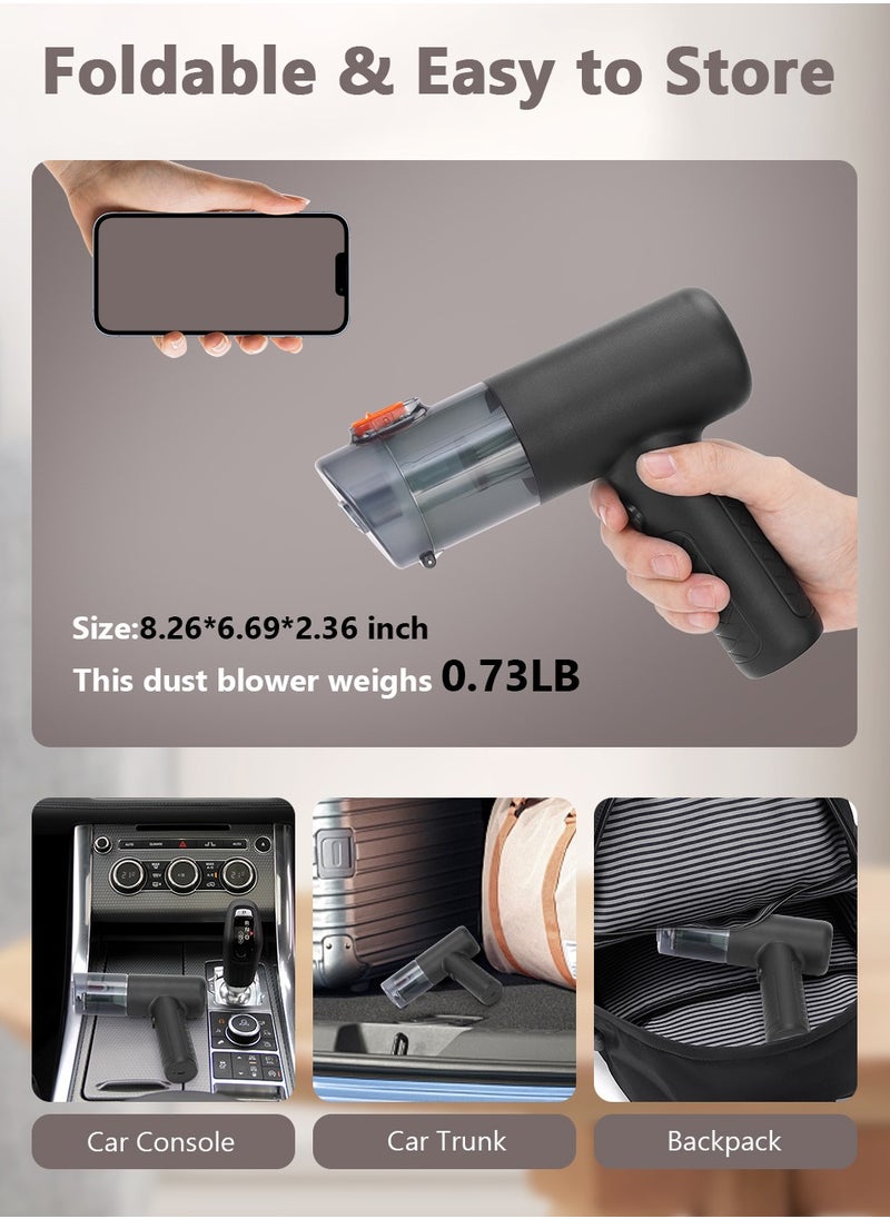 Luttec Handheld car vacuum cleaner, 4-in-1 vacuum cleaner 7500Pa air dust collector, high power 70W,  suitable for cars, homes, offices, pets  - Image 5