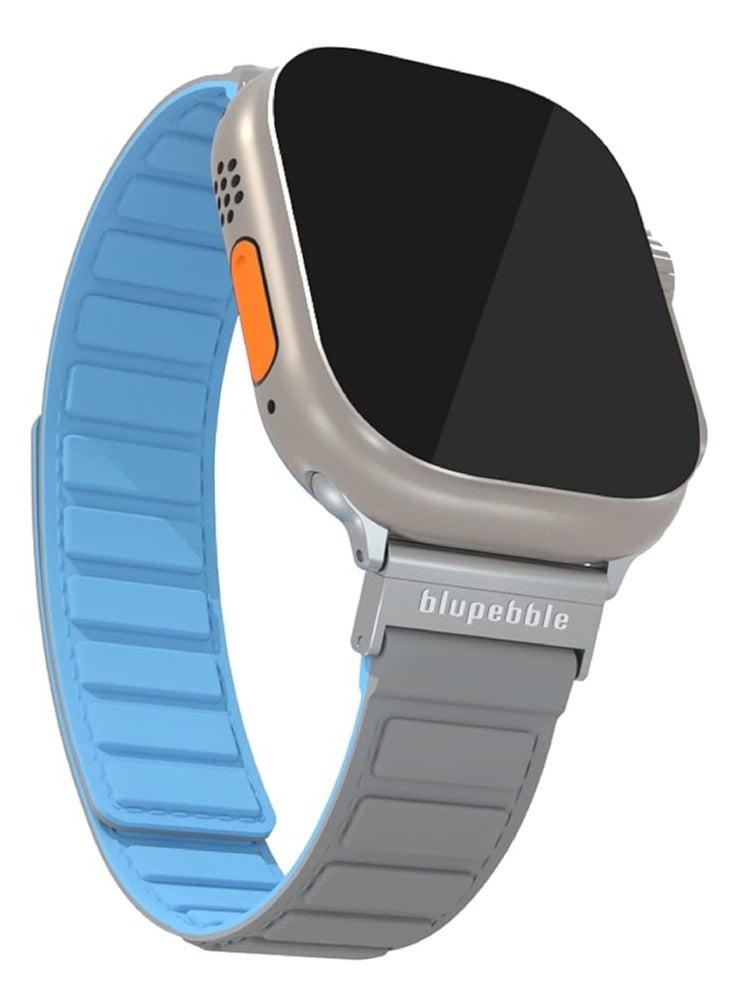 Blupebble Silicone Reversible Magnetic Strap Designed for Apple Watch Series Ultra/8/7-49/45/44/42 MM