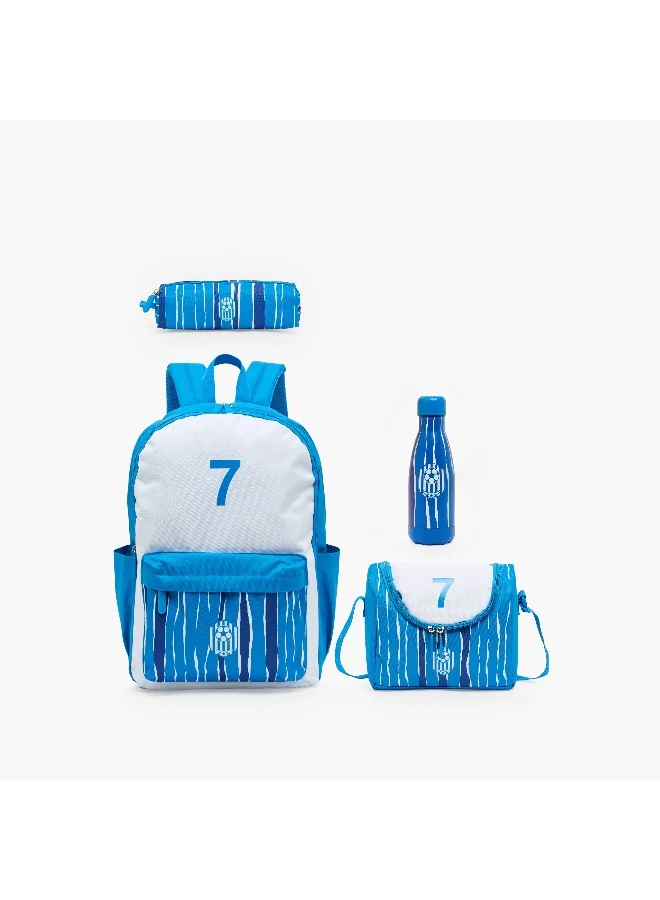 Lifestyle 17 Inch-Backpack-Set Of 4-7 Print- (600D Polyester W/Pvc) Soccer \ 43X29X16