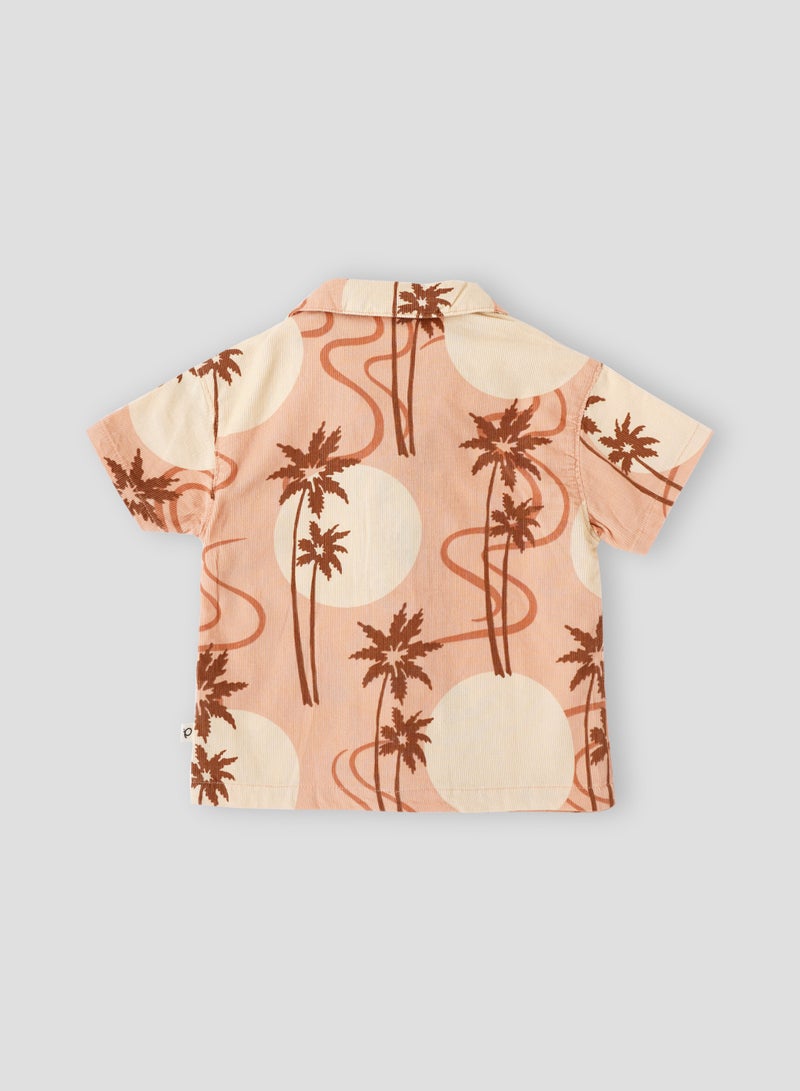 POPEES Infant Boys Premium Printed Corduroy Shirt - Soft & Durable - 3-36 Months - Image 3