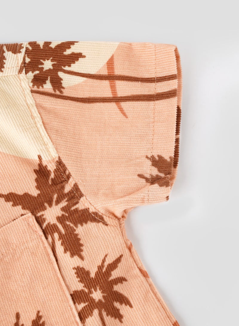 POPEES Infant Boys Premium Printed Corduroy Shirt - Soft & Durable - 3-36 Months - Image 5