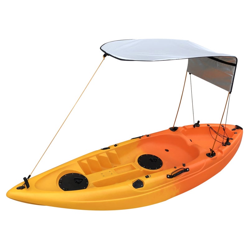 Kayak Sun Shade: Red Camouflage, 8 Sq. Ft. Coverage, Ripstop Water-Resistant Oxford Cloth - Single Person Design, Lightweight Foldable Boat Sunshade for Single Kayak Users - Image 4