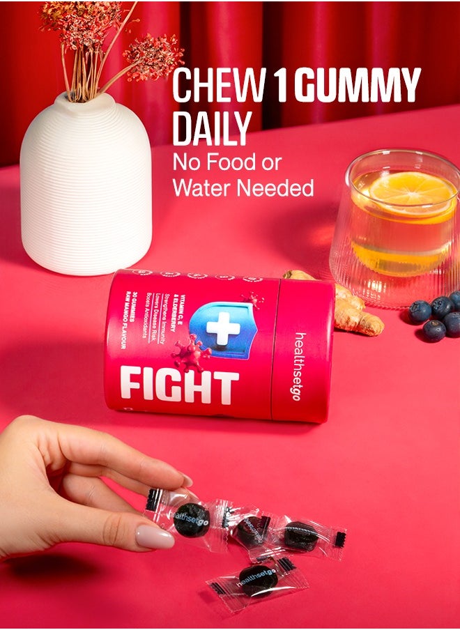 healthsetgo Immunity Gummies for Kids | Vitamin C, E & Zinc | Elderberry Antioxidant | Low Calories | Vegan, Gluten, Gelatin Free | Mango Flavour | 30 Pack  - Image 5