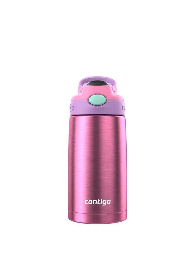 Contigo Autospout Water Bottle With Straw, 13 Oz, Azalea/Pansy - Image 1