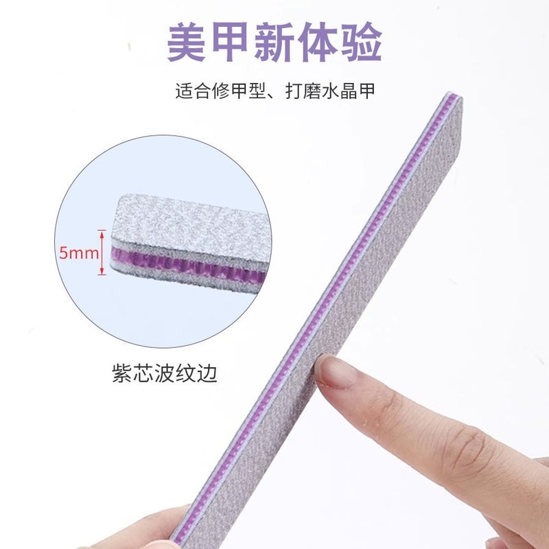 No Sand Drop Double-Sided Nail File Sponge File Anti-Sand Rubbing Strip Manicurist Special Long Repair Polishing Strip - Image 5