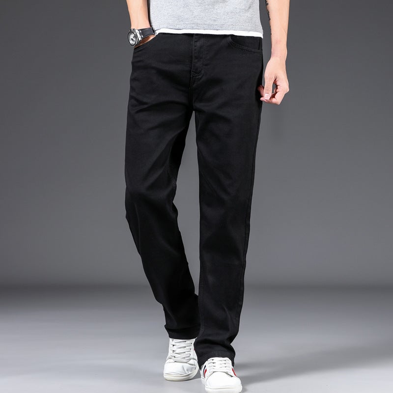Unisex Classic Denim Jeans Loose Fit Daily Outdoor Wear - Image 1