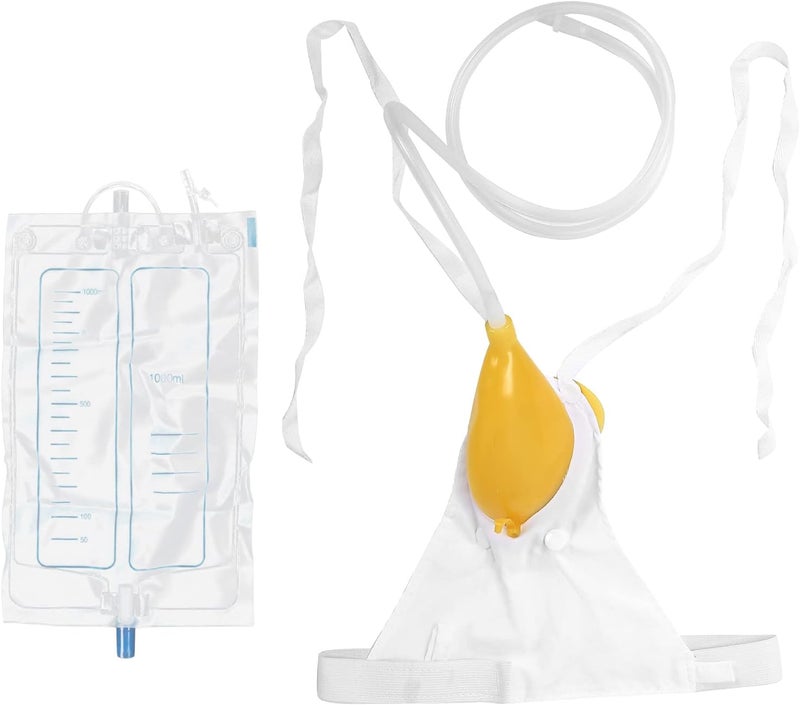 klarako Female Urinal Pee Holder, Reusable Portable Urine Bag Collector 1000ml Women Urinal Female Urination Device Funnel Urine Bag with Spill Proof Collection Bag - Image 3