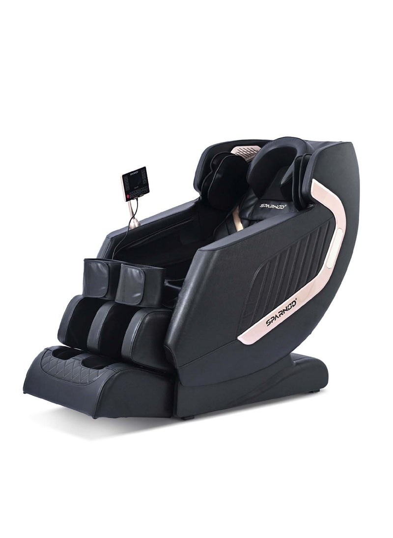 Sparnod Fitness Sparnod Fitness New Deluxe Plus Massage Chair Recliner: Featuring 22 Fixed Massage Balls, 22 Airbags, Back Heat Therapy, Zero Gravity, Foot Massage, LCD Display, Bluetooth  - Image 1
