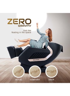 Sparnod Fitness كرسي التدليك Sparnod Fitness New Deluxe Plus: يتميز بـ 22 كرة تدليك ثابتة، 22 وسادة هوائية، علاج حراري للظهر، انعدام الجاذبية، تدليك القدم، شاشة LCD، بلوتوث  - Image 3