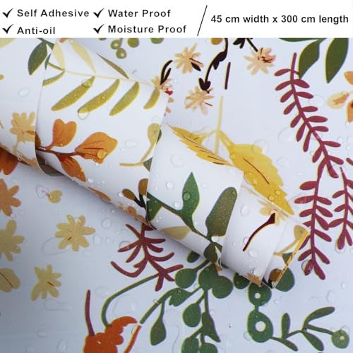 ROSASTELLA Self Adhesive Decorative Peel Stick Waterproof Wallpaper Wall Decor Removable Wall Paper for Living Room Hall Decoration PVC Vinyl DIY Contact Paper 45x304cm - Image 4