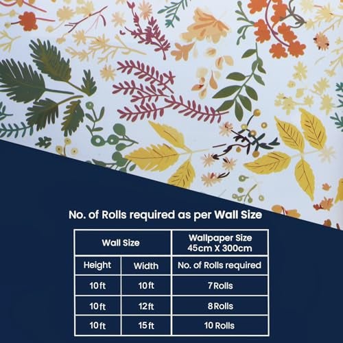 ROSASTELLA Self Adhesive Decorative Peel Stick Waterproof Wallpaper Wall Decor Removable Wall Paper for Living Room Hall Decoration PVC Vinyl DIY Contact Paper 45x304cm - Image 5