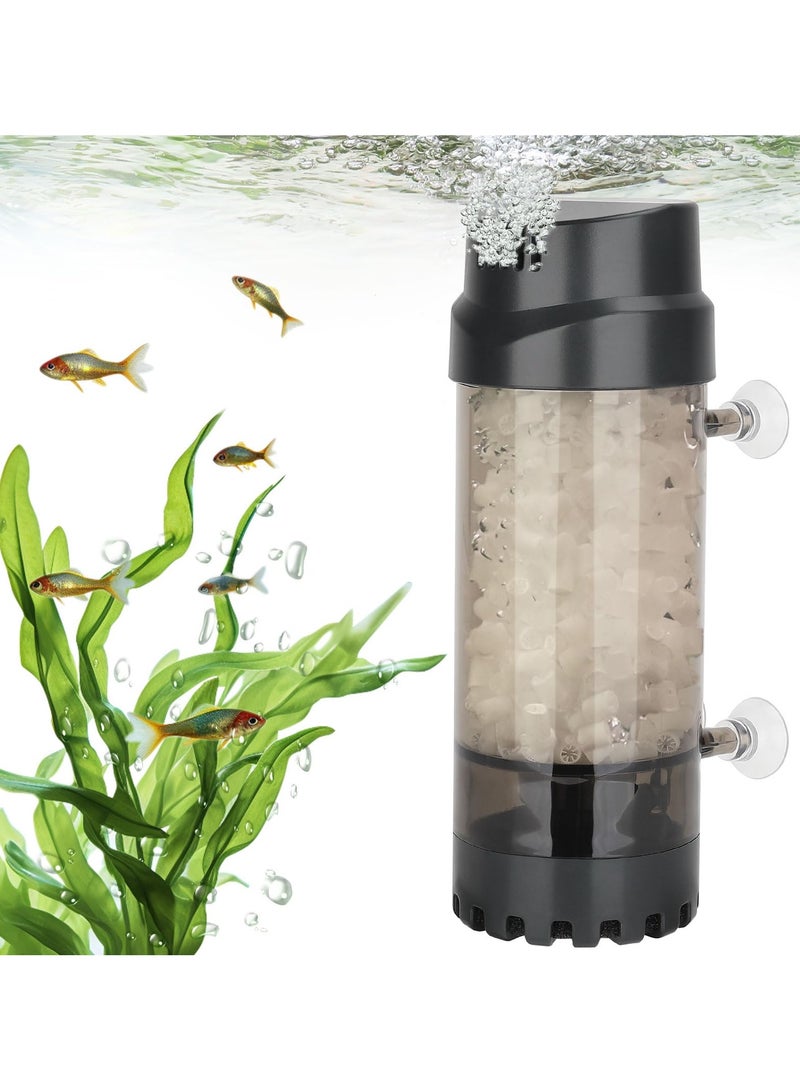 Aquarium Fluidized Moving Bed Filter Media Submersible Sponge Filter with Air Stone Ultra-Silence Dissolved Oxygen for Fresh Water and Salt-Water (L) - Image 1