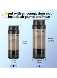 Aquarium Fluidized Moving Bed Filter Media Submersible Sponge Filter with Air Stone Ultra-Silence Dissolved Oxygen for Fresh Water and Salt-Water (L) - pzsku/Z1FBAFA4E2ED19D613505Z/45/_/1732373449/cc500b59-a704-419f-b242-0ea1c7292609