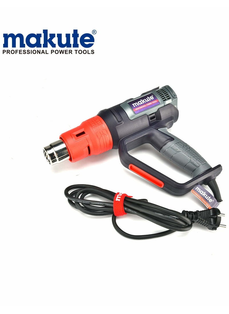 makute - MAKUTE HG 002 Hot Air Gun 2000W Heat Gun with Adjustable Temperature and Air Flow - Image 1