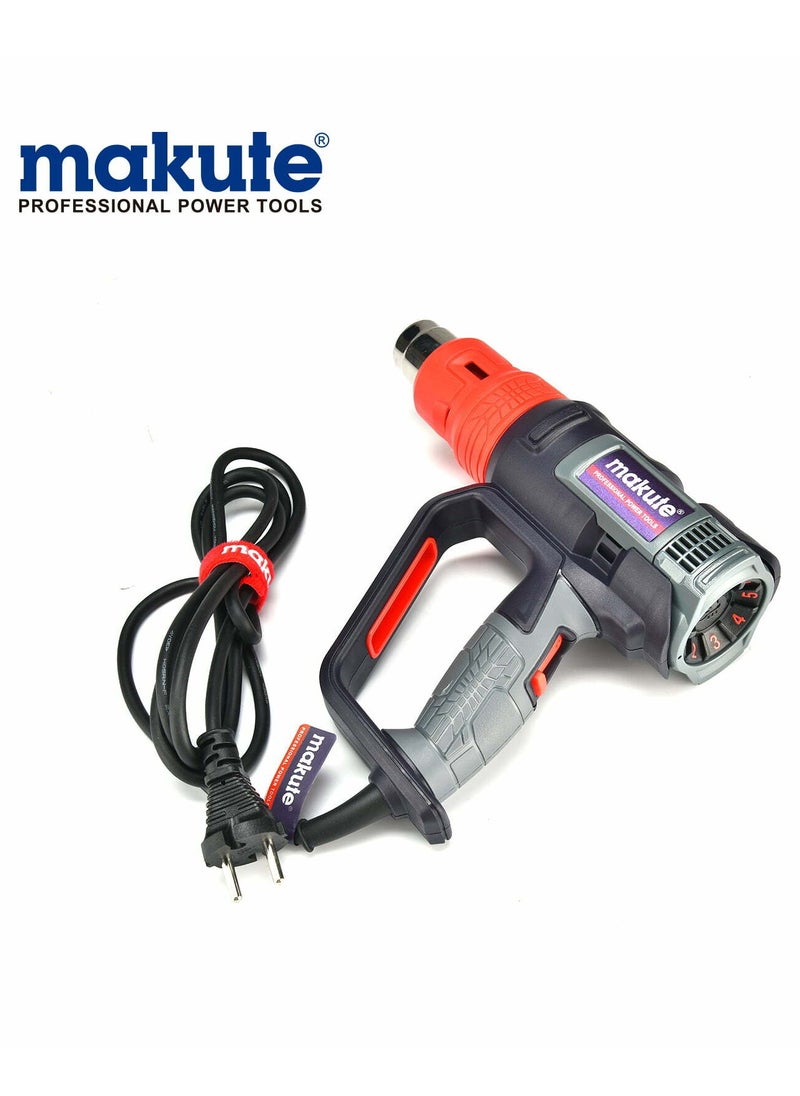 makute - MAKUTE HG 002 Hot Air Gun 2000W Heat Gun with Adjustable Temperature and Air Flow - Image 1