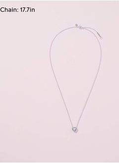 PANDORA PANDORA Jewelry Elevated Heart Cubic Zirconia Necklace in Sterling Silver  - Image 4