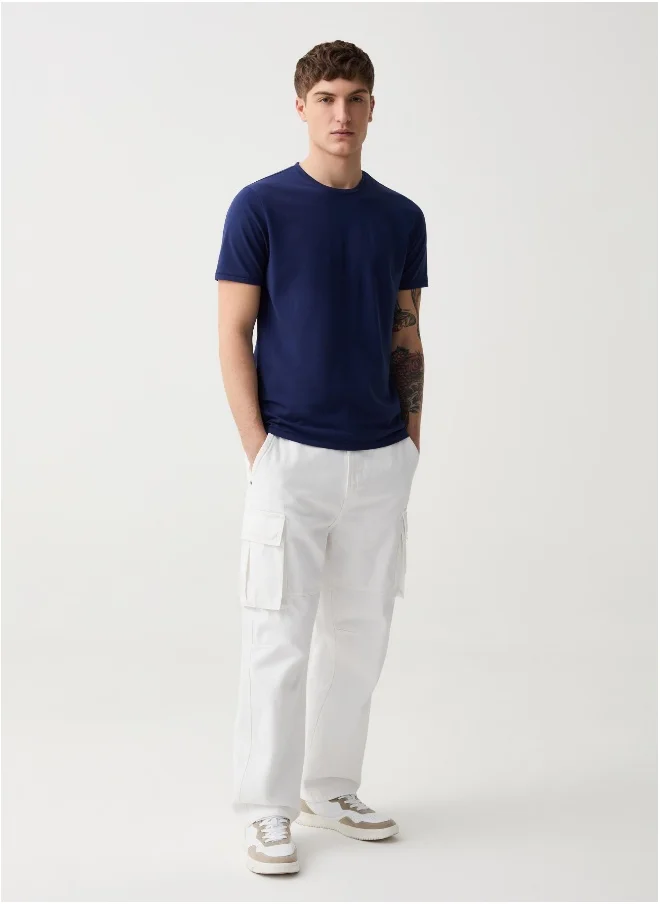 Ovs Slim-fit T-shirt in stretch organic cotton