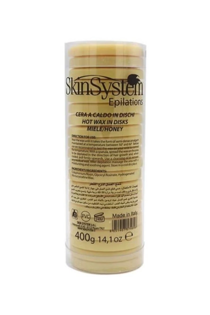 Skin System Italian Honey Wax Tablets for Hair 400g