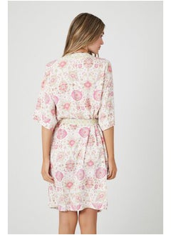 FOREVER 21 Ornate Print Tie-Waist Robe  - Image 3