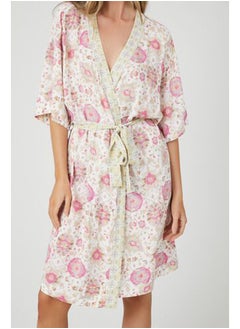 FOREVER 21 Ornate Print Tie-Waist Robe  - Image 5
