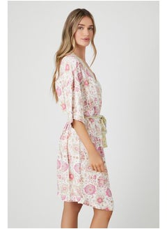 FOREVER 21 Ornate Print Tie-Waist Robe  - Image 2