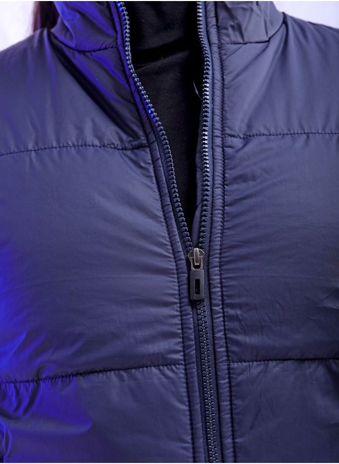 Freehand - Women Slim Fit Solid Puffer Jacket - Image 1