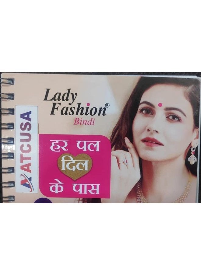 ATCUSA Lady Fashion Premium Spiral Book Round Multicolored Bindi with Crystals - Bridal Forehead Decor / Belly Decor / Stickers for crafts / Temporary Tattoo / Body Art / Jewel - Various Sizes (7mm - 96 Bind  - Image 3
