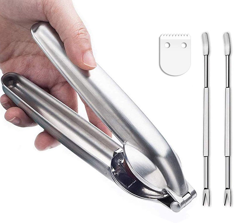 Artcome Nut Cracker Chestnut Clip Walnut Almonds Hazelnuts Pliers Metal Nut Opener Plier Multifunctional Chestnut Opener with 2 Picks - Image 1