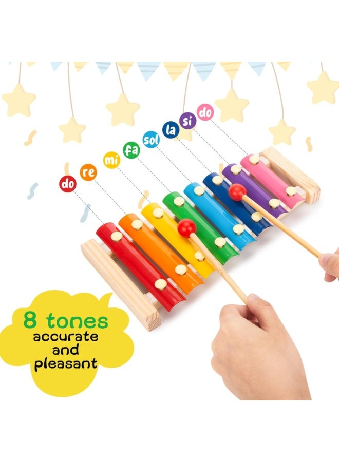 ARGT Xylophone for Kids, Xylophone Musical Toy with Child Safe Mallets Educational Musical Instruments Toy for Toddlers 1-3 - Image 5