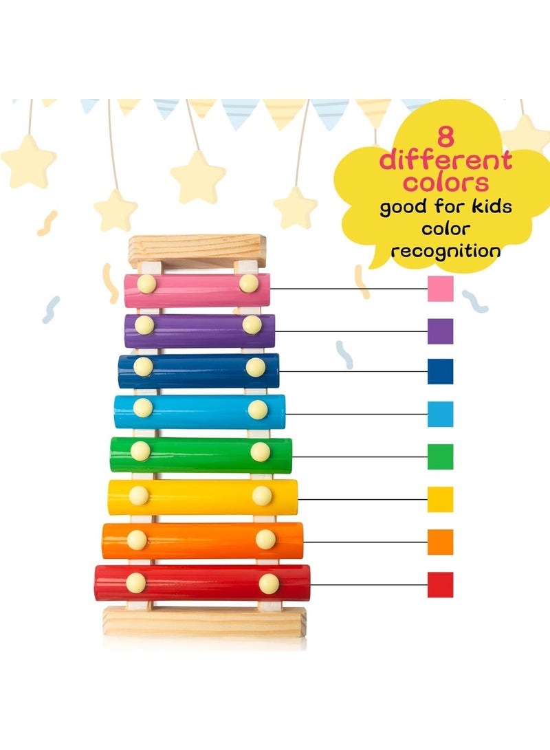 ARGT Xylophone for Kids, Xylophone Musical Toy with Child Safe Mallets Educational Musical Instruments Toy for Toddlers 1-3 - Image 4