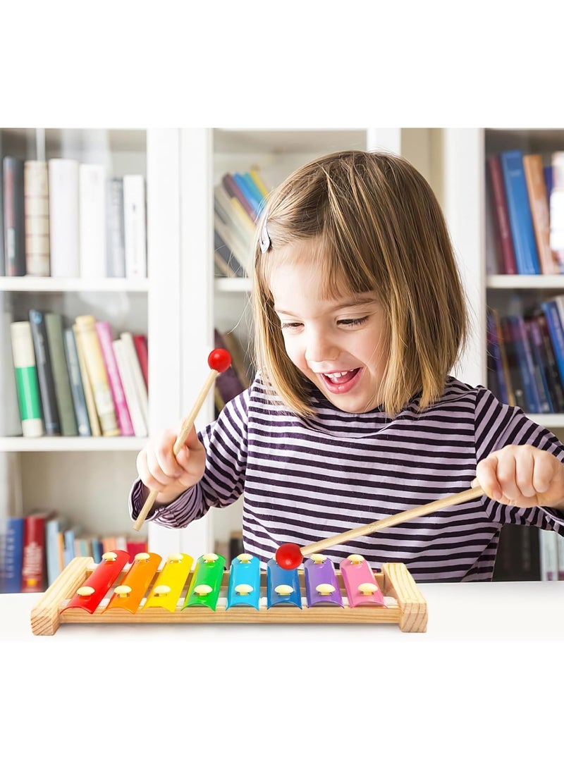ARGT Xylophone for Kids, Xylophone Musical Toy with Child Safe Mallets Educational Musical Instruments Toy for Toddlers 1-3 - Image 3