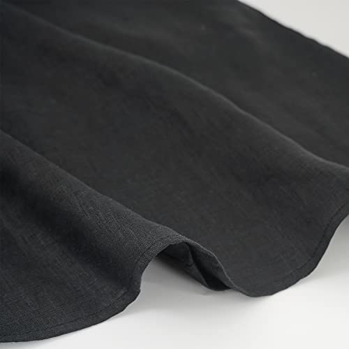 Amazhiyu Women's Linen Sleeveless Shift Dress with Pockets Crew Neck Casual Tank Dress Black - Image 5
