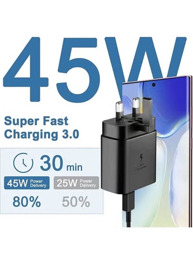 Taimi Pack of 8 45W Super Fast Wall Chargers with USB-C Cable Compatible with All Devices with USB-C Ports - Black - Image 3