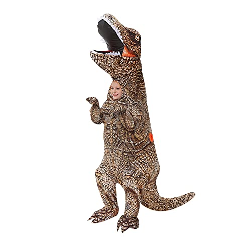KOOY Inflatable CostumeHalloween T REX Dinosaur For KidsFull Body Blow Up Costumes - Image 1