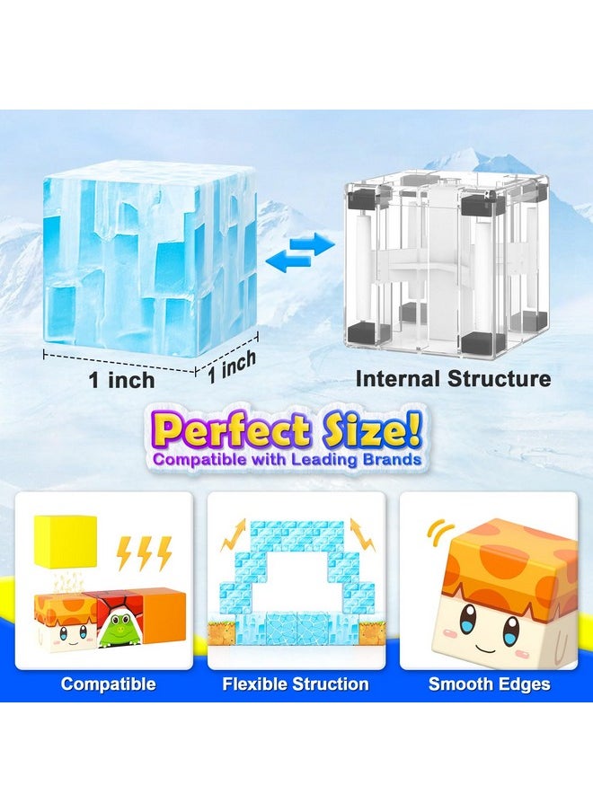 Coodoo 110PCS Magnetic Blocks - Build Mine Magnet World Games & Frozen Toys Set, Magnetic Tiles Building Outdoor Toys for Boys Girls 3+, Classroom Must Haves Toddler Sensory Toys for Kids 3 5 7, Kids Gifts  - Image 2