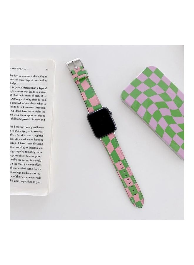 HuHa Replacement Watchband For Apple Watch Green/Pink - Image 1