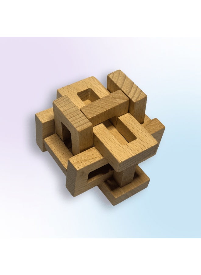 أحجية خشبية ذات 9 سلاسل - Image 1