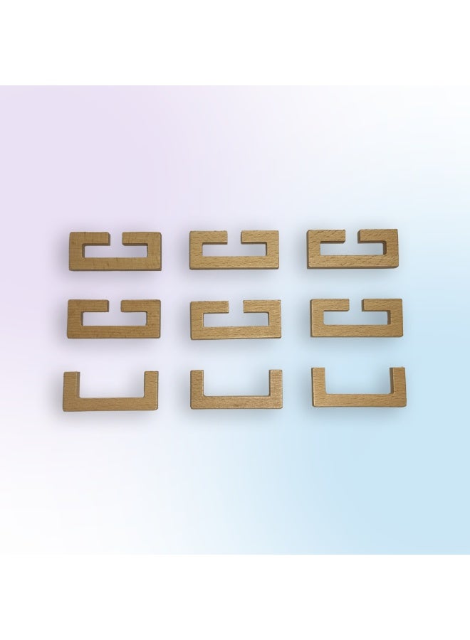 أحجية خشبية ذات 9 سلاسل - Image 2