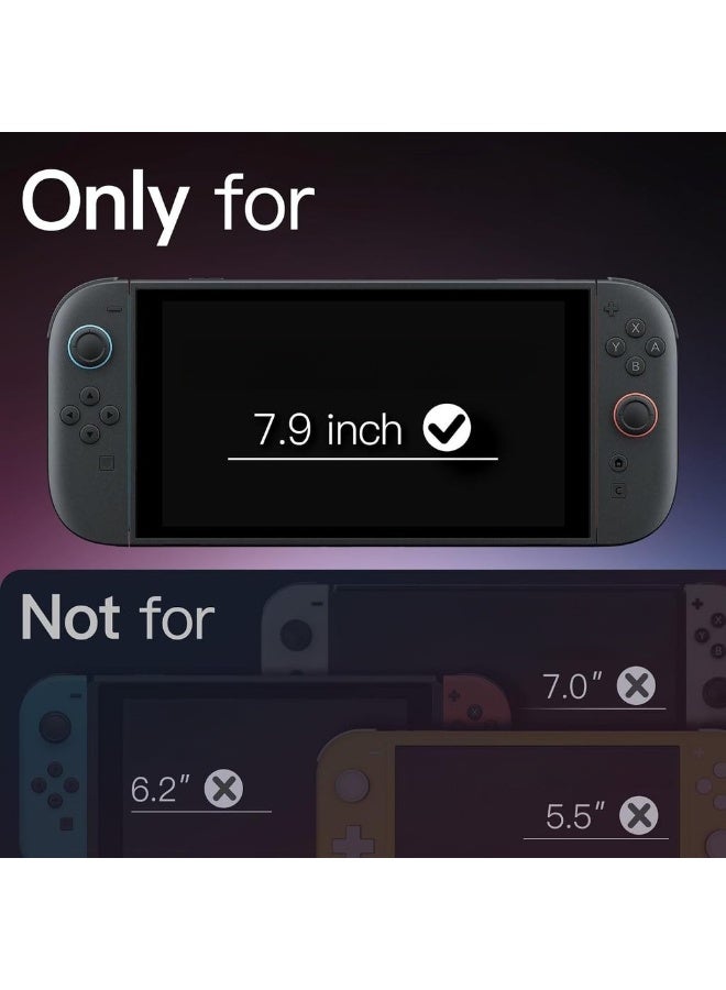 Screen Protector For Nintendo Switch 2 2025 9H Tempered Glass Film Anti-Scratch HD Clear 2-Pack - Image 2