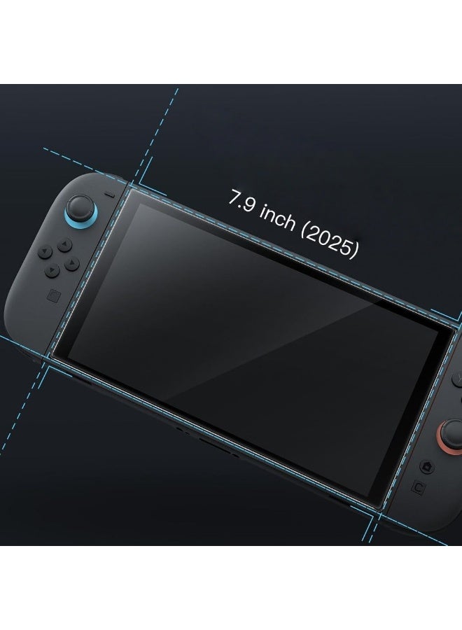 Screen Protector For Nintendo Switch 2 2025 9H Tempered Glass Film Anti-Scratch HD Clear 2-Pack - Image 3