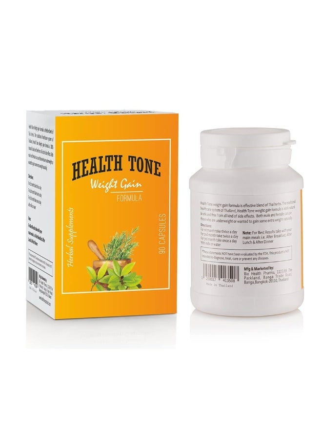 Health Tone Herbal Weight Support Capsules – Natural Blend for Energy & Appetite – 90 Count - Image 3