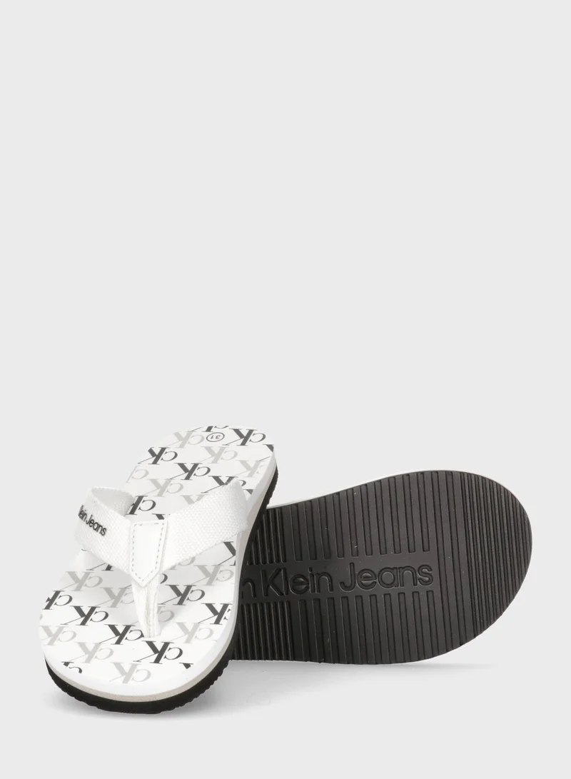 Calvin Klein Jeans Kids Slip On Flip Flop