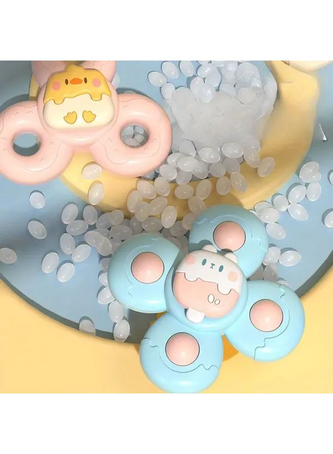 2pcs Suction Cup Spinner Toys Pink Blue Rotating Window Bathroom Toy For Kids - Image 5