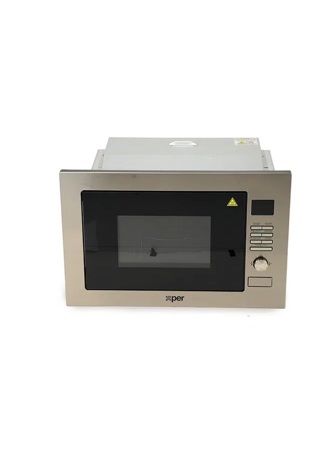 Xper Built-in Microwave, 30 Liters, 900 Watts, with Grill, Stainless Steel - XP30SBTMW - Image 1